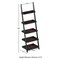 Hastings Home Leaning Ladder Bookcase, Black 225611FWV - alternate 8